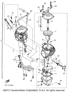 XV1100FC Карбюратор