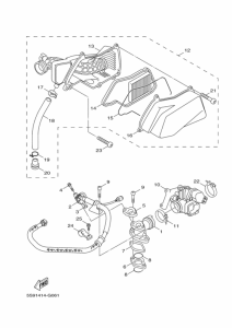 YW125 Впускная система