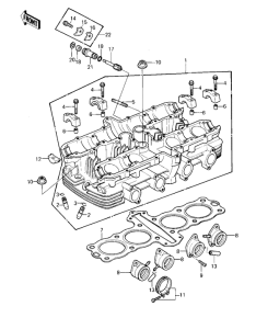 KZ550 Головка цилиндров