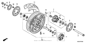 CB1100 (ABS) Переднее колесо