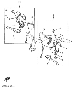 CW50T Handle switch. lever