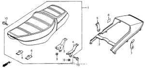 CB650SC Сиденье