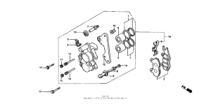 NSR50R Передний суппорт