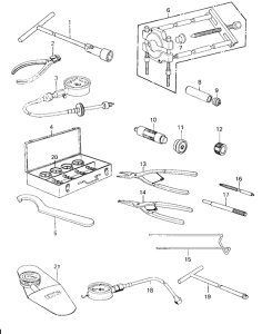 KZ1000 Special service tools "a"