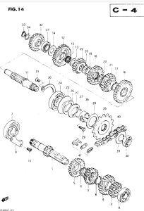 DR250 Трансмиссия