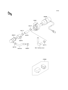 ZX600 Топливный насос