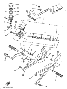 TZ125 Stand. footrest