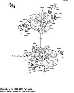 KZ250 Картер двигателя