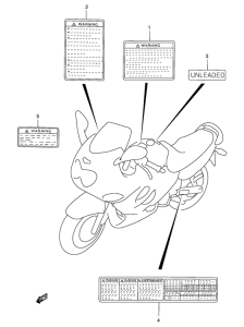 GSX750 Наклейки