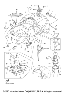 FZS10ACS Топливный бак