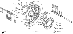 CR500R Заднее колесо