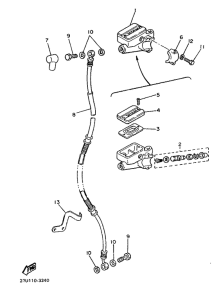 XV500 Главный тормозной цилиндр