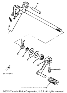 XT125J Вал переключения
