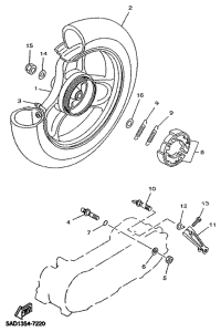 YN50R Переднее колесо