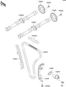 ZR1100 Распред вал