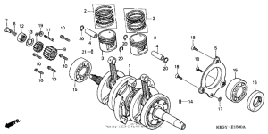 CB250 Коленвал