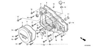  Крышка картера правая