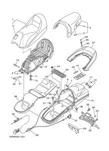 YP250 Сиденье