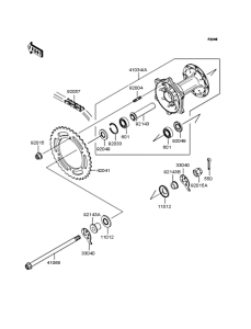  Заднее колесо и цепь