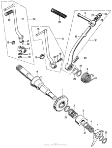 CL350 Кик стартер