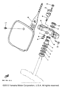 YZ125B Управление