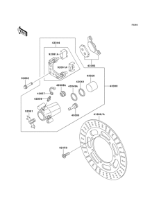 VN800 Передний суппорт