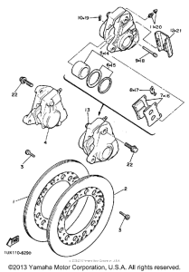 FJ1200TC Передний суппорт