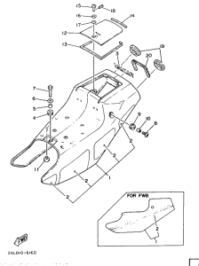 YSR50 Боковые обтекатели
