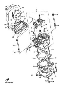 WR400F Цилиндр