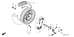 SFX50SMM Rear wheel complete assy