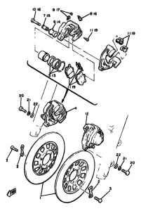 XJ650 Передний суппорт