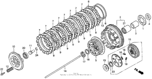 VFR750F Сцепление