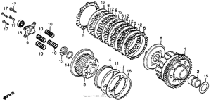 CB400 Сцепление