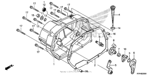 CRF110F Крышка картера правая