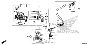 MSX125 Корпус Дросселя
