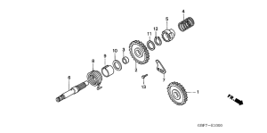 CR85RB Кик стартер