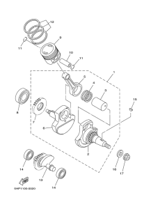 TTR125L Crankshaft & piston
