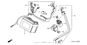 RVT1000R Аккумулятор