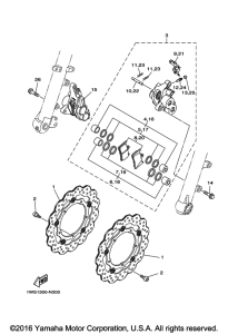 FZ07 Передний суппорт