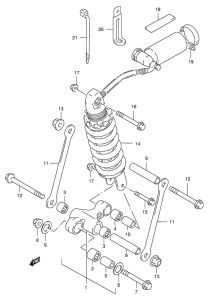 GSX-R400 Втулки заднего рычага