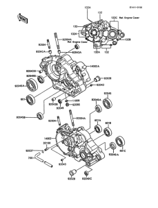 KMX200 Картер двигателя