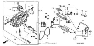 VTX1800F3 Корпус Дросселя