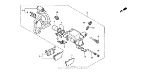 CB50 Задний суппорт