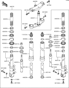 ZX400 Передняя вилка