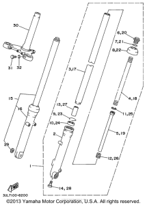 RT100L Передняя вилка