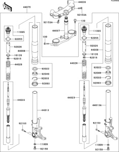 ZX1200 Front fork(b3 / b4)