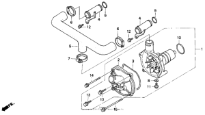 GL1500I Водяной насос