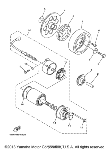 XVS650A Муфта стартера
