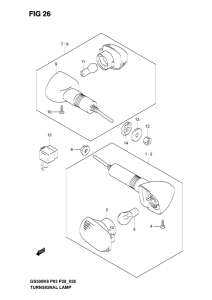GS500 Поворотники