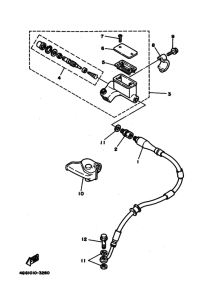 TY250Z Главный тормозной цилиндр